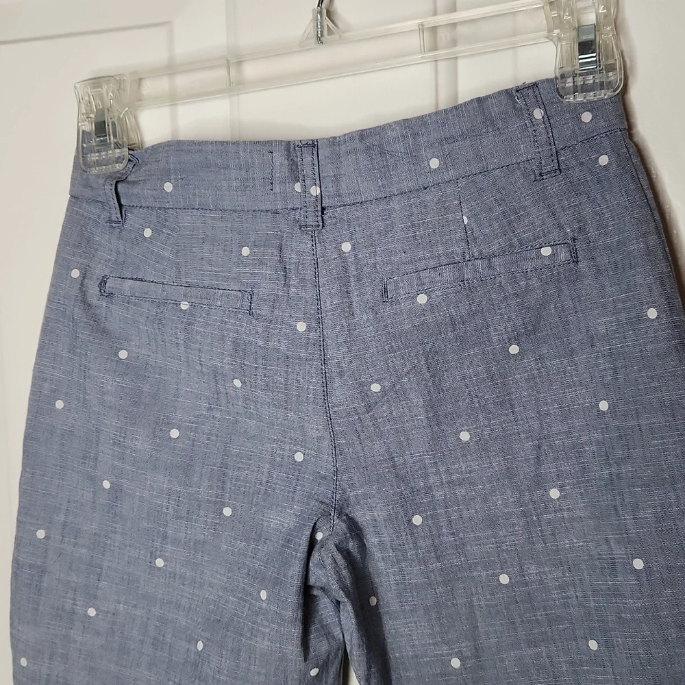 OshKosh B Gosh Chambray Polka Dot Shorts Size 8 NWT